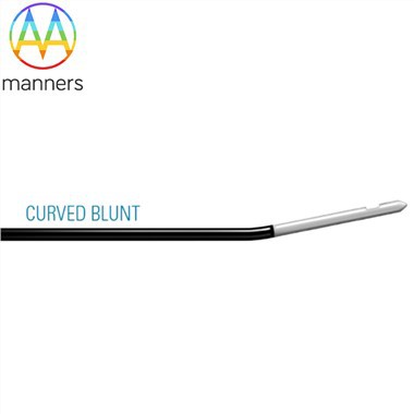 Gebogen tip RF punctie naald